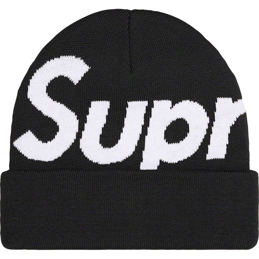 Details on Big Logo Beanie Black from fall winter 2022 (Price is $44)