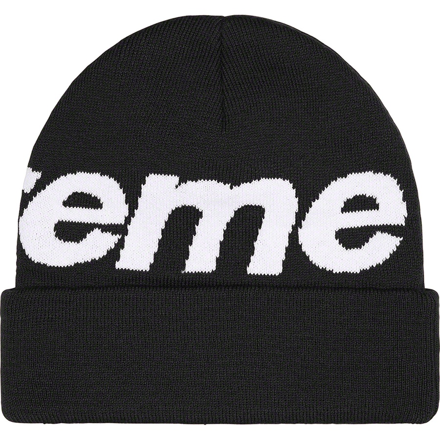 Details on Big Logo Beanie Black from fall winter 2022 (Price is $44)
