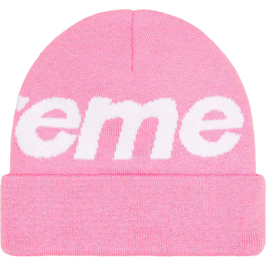 Details on Big Logo Beanie Pink from fall winter 2022 (Price is $44)
