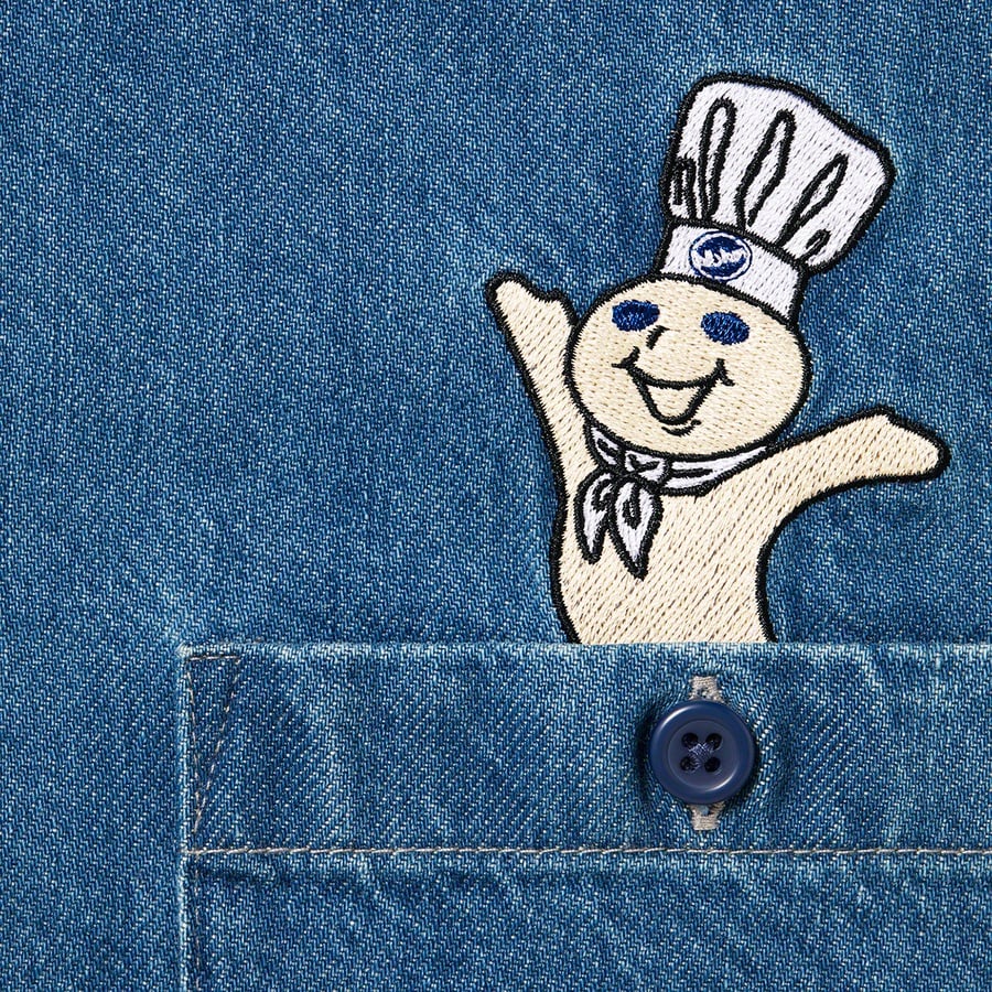 Details on Doughboy S S Work Shirt Denim from fall winter 2022 (Price is $138)