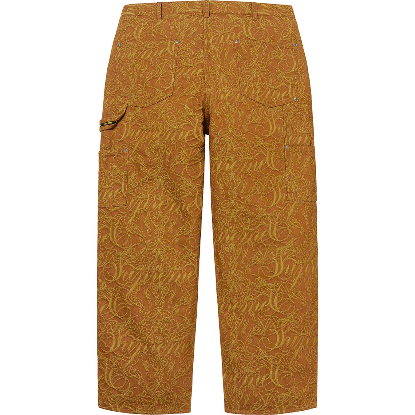 jacquard denim carpenter pants