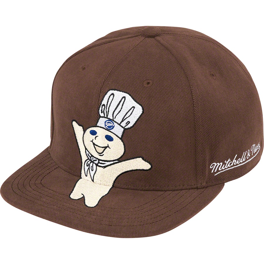 Details on Supreme Mitchell & Ness Doughboy Fitted 6-Panel Brown from fall winter 2022 (Price is $60)