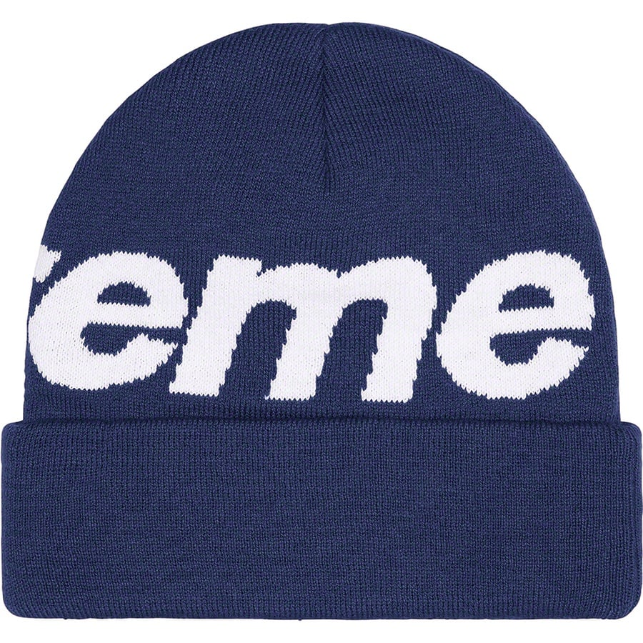 Details on Big Logo Beanie Navy from fall winter
                                                    2022 (Price is $44)