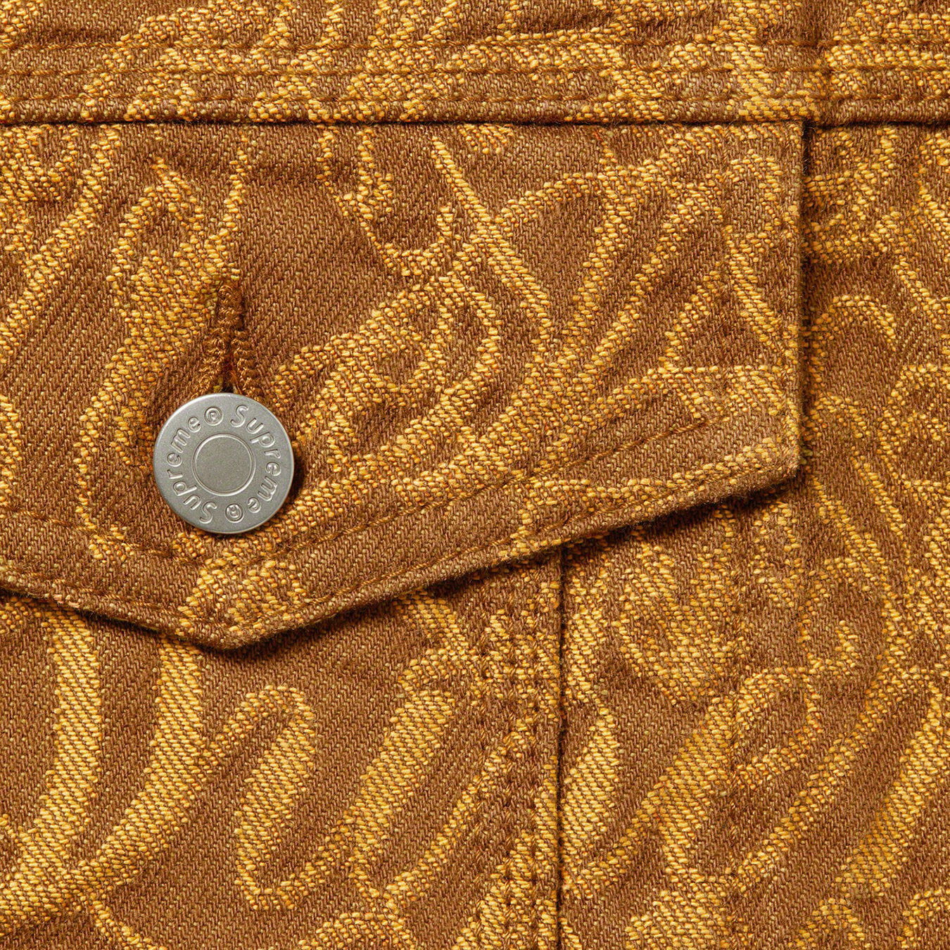 Jacquard Denim Trucker Jacket | Size 48