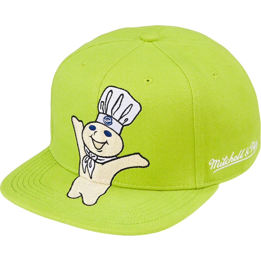 Details on Supreme Mitchell & Ness Doughboy Fitted 6-Panel Green from fall winter 2022 (Price is $60)