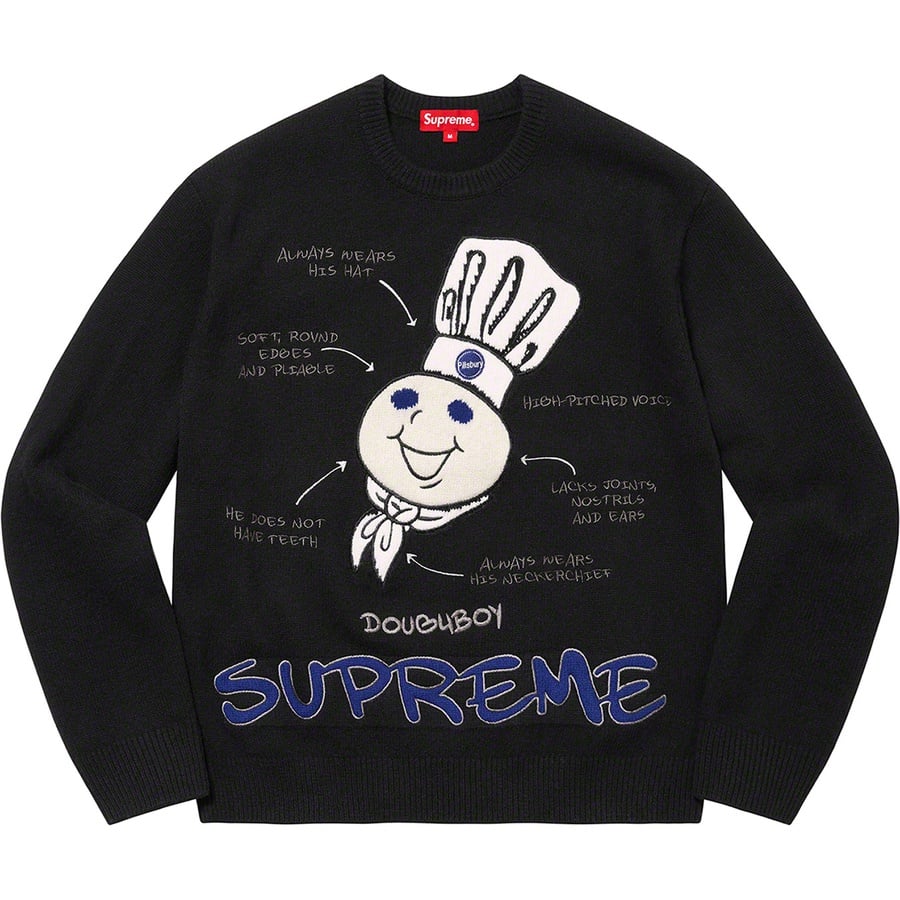 Details on Doughboy Sweater Black from fall winter 2022 (Price is $188)
