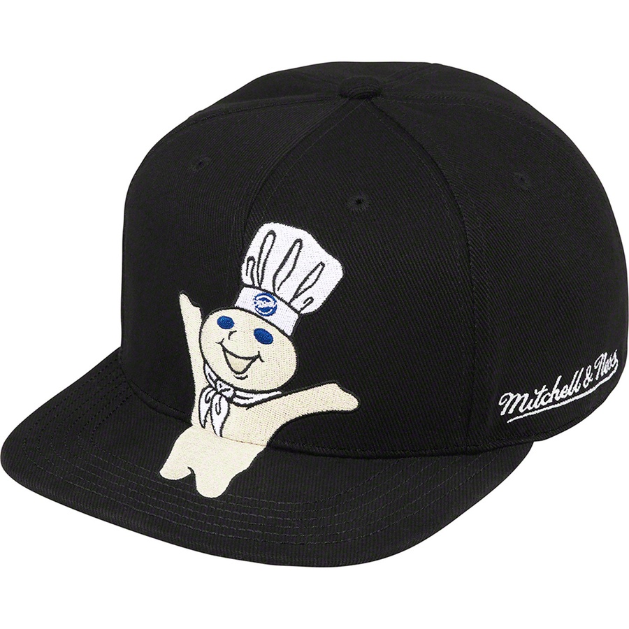 Details on Supreme Mitchell & Ness Doughboy Fitted 6-Panel Black from fall winter
                                                    2022 (Price is $60)
