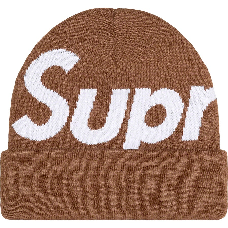 Details on Big Logo Beanie Brown from fall winter
                                                    2022 (Price is $44)