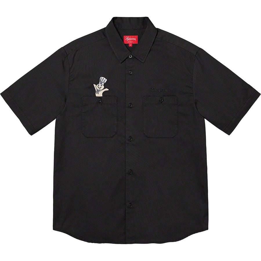 Details on Doughboy S S Work Shirt Black from fall winter 2022 (Price is $138)