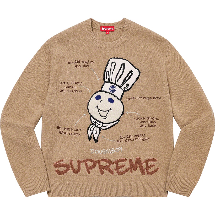 Details on Doughboy Sweater Beige from fall winter
                                                    2022 (Price is $188)