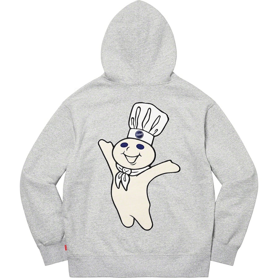 Details on Doughboy Zip Up Hooded Sweatshirt Heather Grey from fall winter
                                                    2022 (Price is $178)