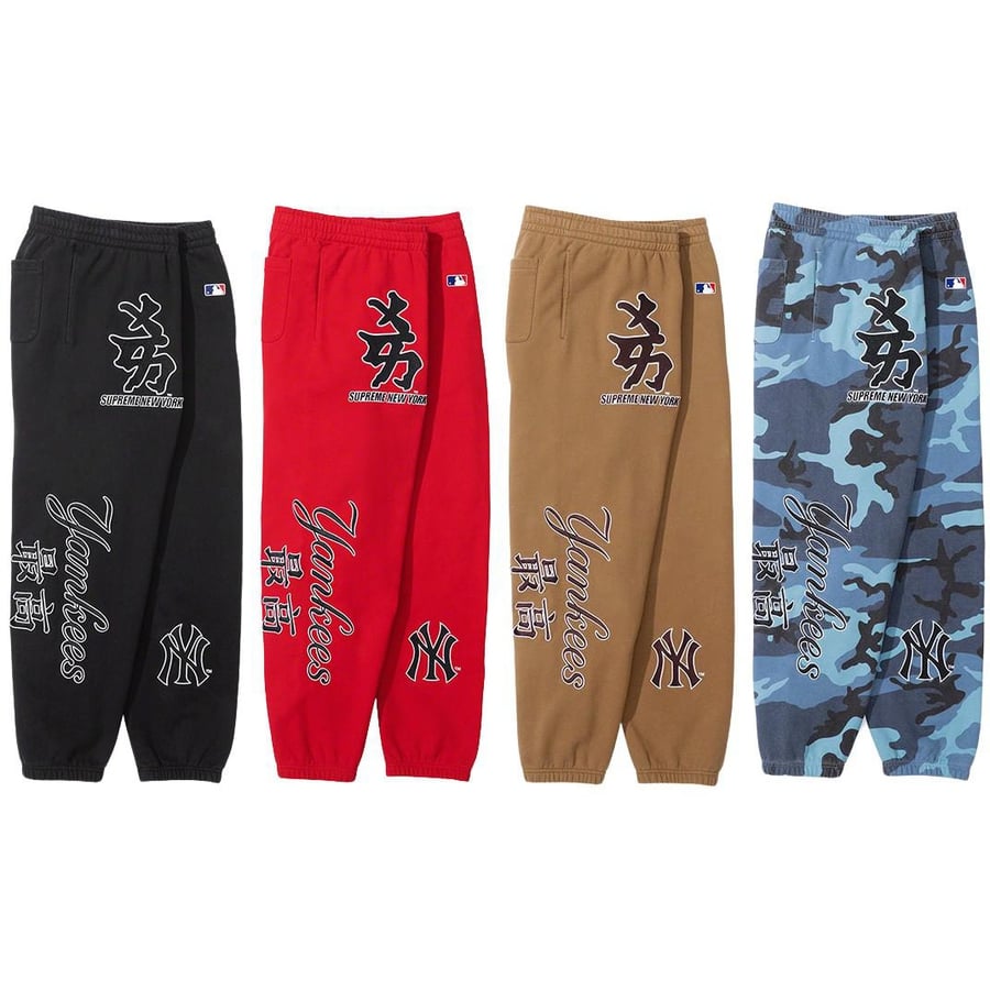 Supreme Supreme New York Yankees™ Kanji Sweatpant for fall winter 22 season