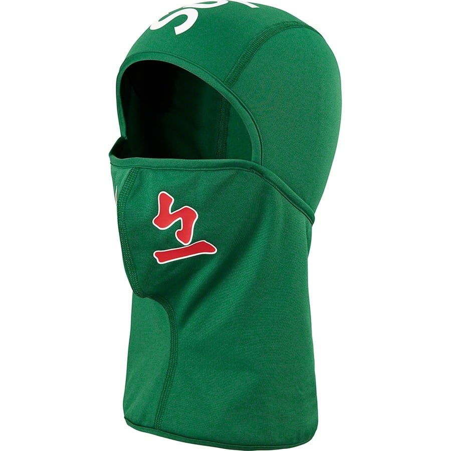 Details on Supreme MLB Kanji Teams Lightweight Balaclava Light Pine - Braves from fall winter
                                                    2022 (Price is $54)