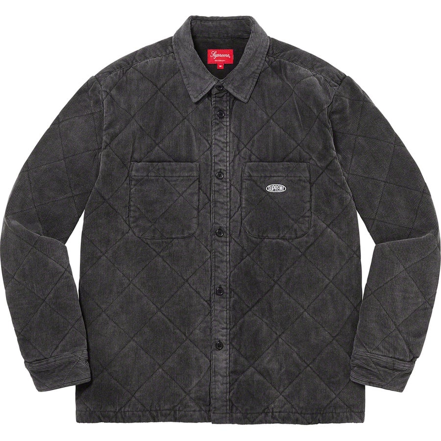 Details on Quilted Corduroy Shirt Black from fall winter
                                                    2022 (Price is $148)