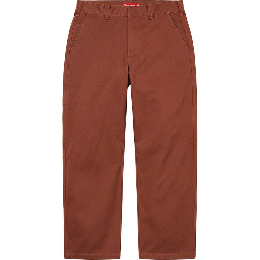 Details on Work Pant Brown from fall winter
                                                    2022 (Price is $128)