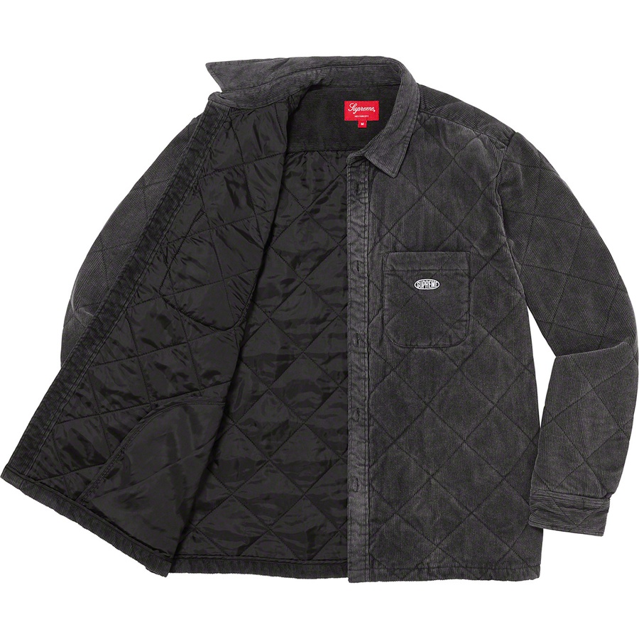 Details on Quilted Corduroy Shirt Black from fall winter
                                                    2022 (Price is $148)