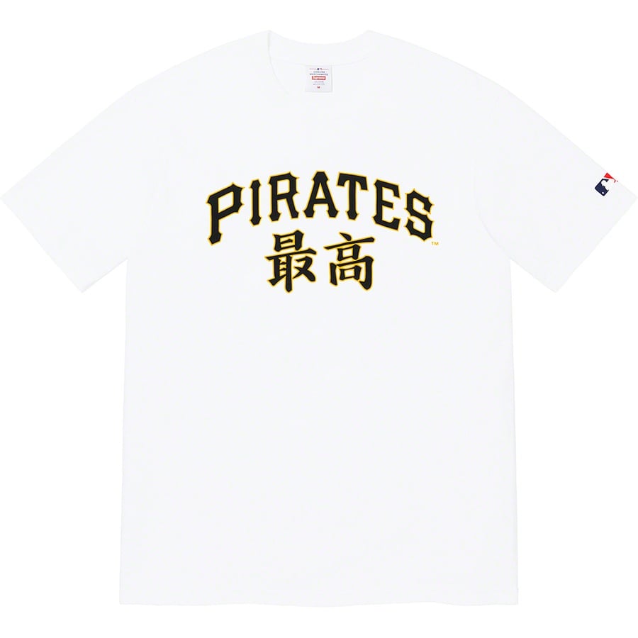 Details on Supreme MLB Kanji Teams Tee White - Pirates from fall winter
                                                    2022 (Price is $54)