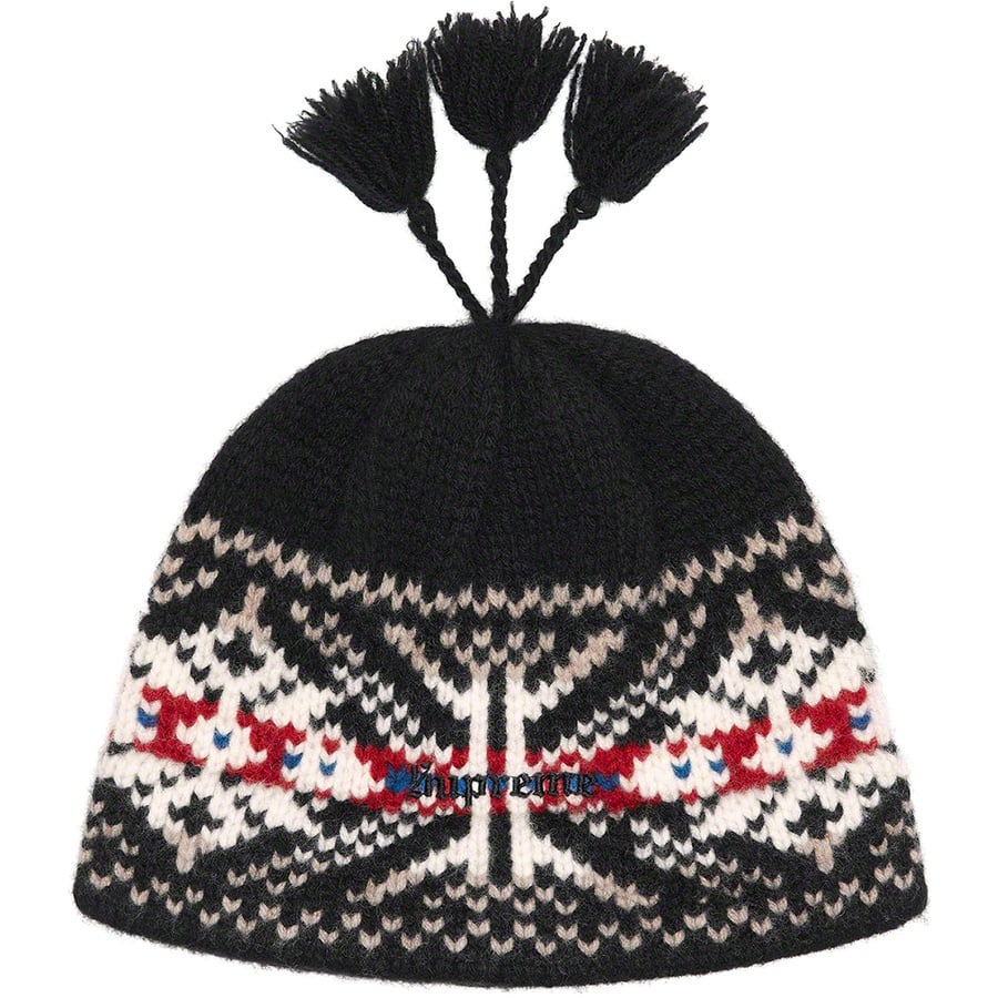 Details on Tassel Beanie Black from fall winter 2022 (Price is $48)