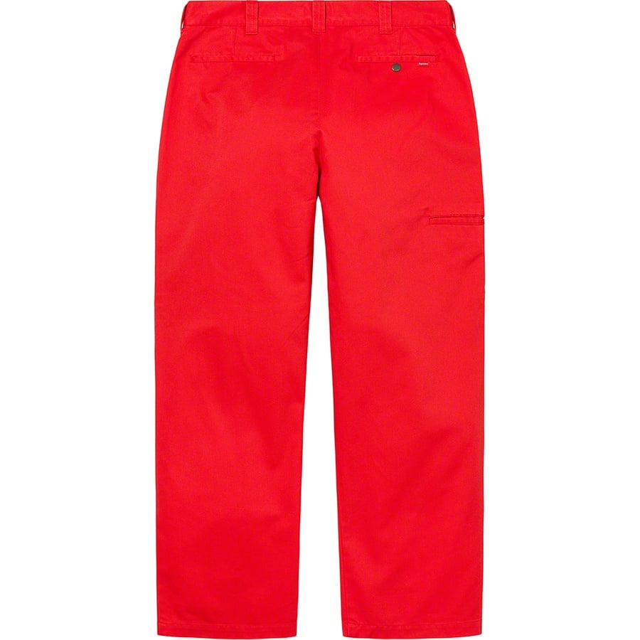 Details on Work Pant Bright Red from fall winter 2022 (Price is $128)