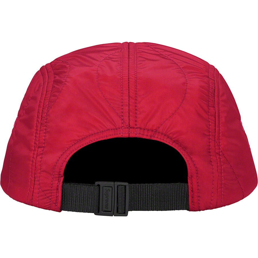 Details on Quilted Liner Camp Cap Red from fall winter
                                                    2022 (Price is $54)