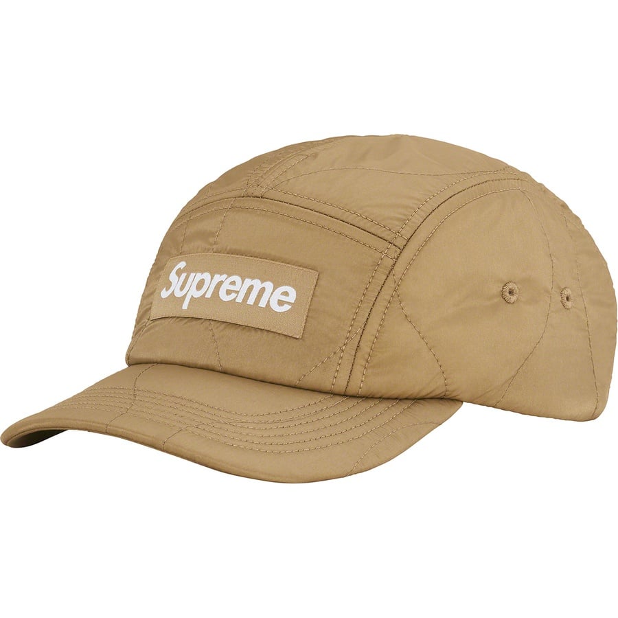 Details on Quilted Liner Camp Cap Gold from fall winter
                                                    2022 (Price is $54)