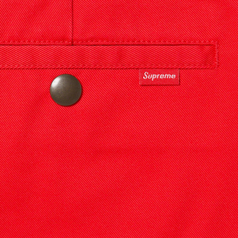 Details on Work Pant Bright Red from fall winter 2022 (Price is $128)