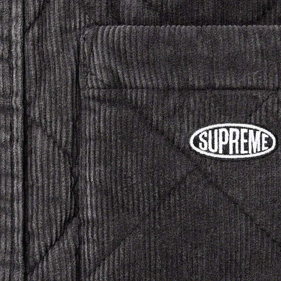 Details on Quilted Corduroy Shirt Black from fall winter
                                                    2022 (Price is $148)