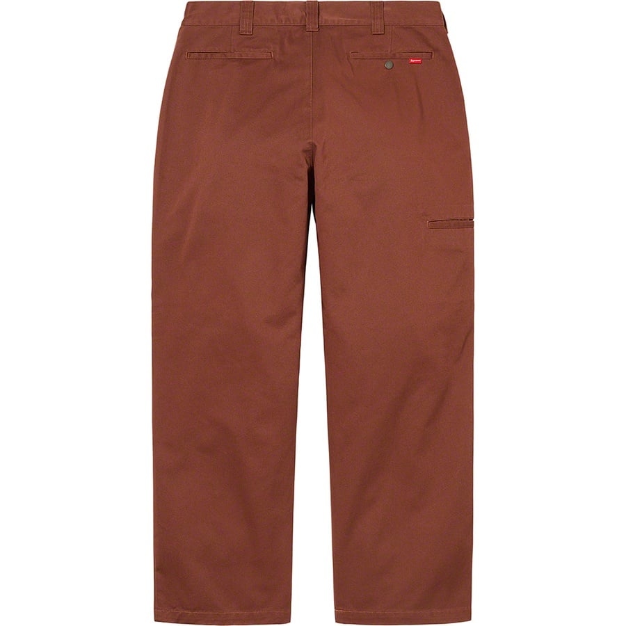 Details on Work Pant Brown from fall winter
                                                    2022 (Price is $128)