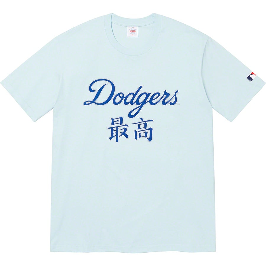 Details on Supreme MLB Kanji Teams Tee Pale Blue - Dodgers from fall winter
                                                    2022 (Price is $54)