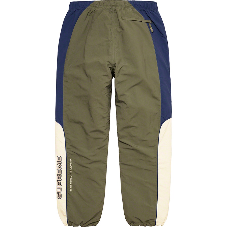 Details on Paneled Track Pant Olive from fall winter
                                                    2022 (Price is $138)