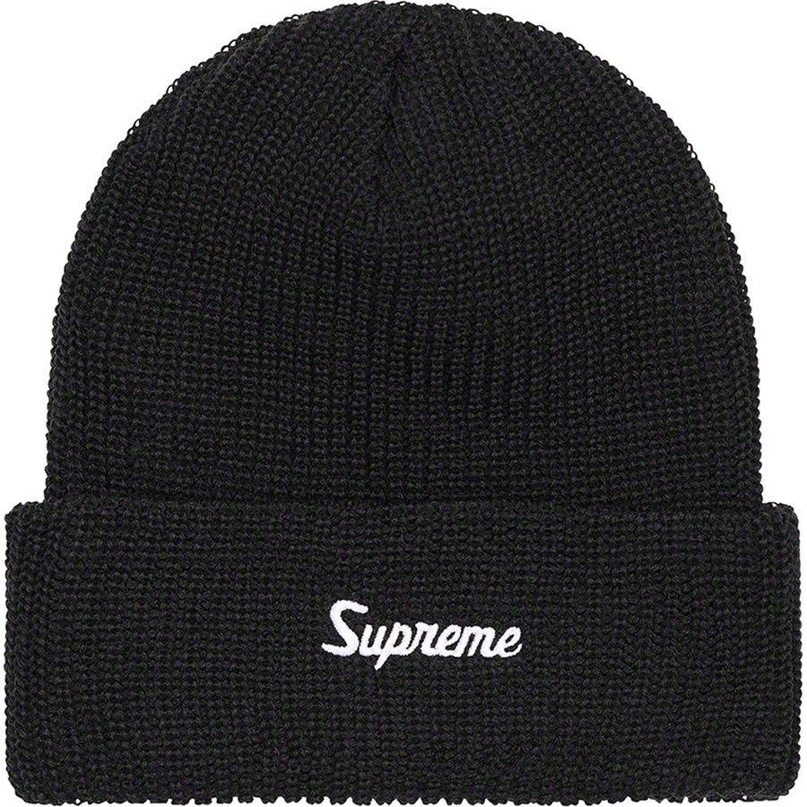 Details on Loose Gauge Beanie Black from fall winter
                                                    2022 (Price is $38)