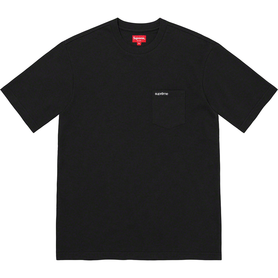 Supreme S S Pocket Tee (FW22) - Black - $60