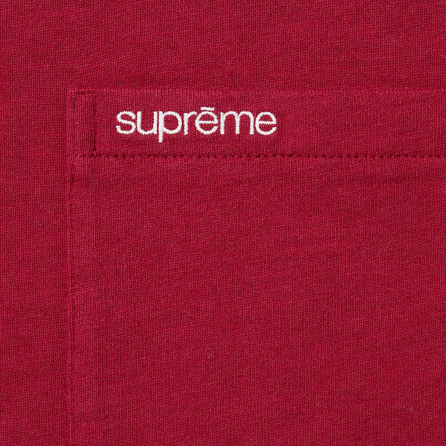 Details on S S Pocket Tee Cardinal from fall winter 2022 (Price is $60)