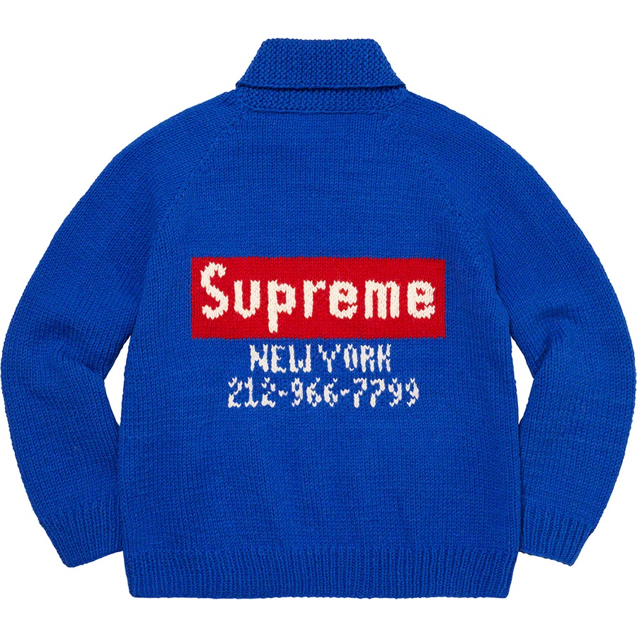 Details on Box Logo Cowichan Sweater Royal from fall winter
                                                    2022 (Price is $498)