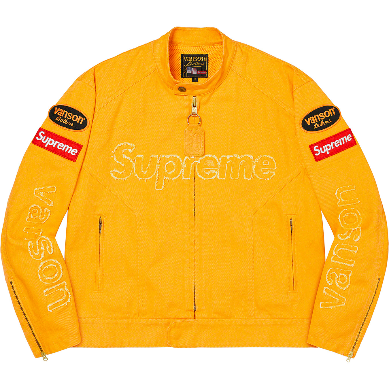 Supreme Vanson Leathers Cordura Denim Jacket Blue