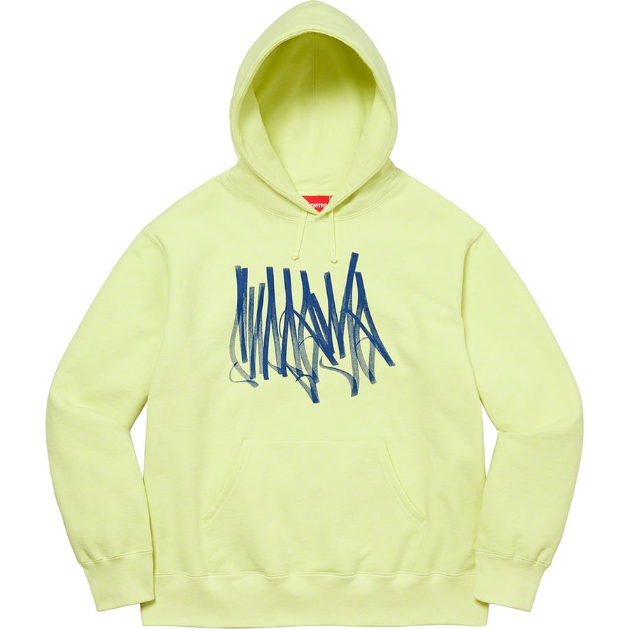 Details on Tag Hooded Sweatshirt Pale Lime from fall winter
                                                    2022 (Price is $158)