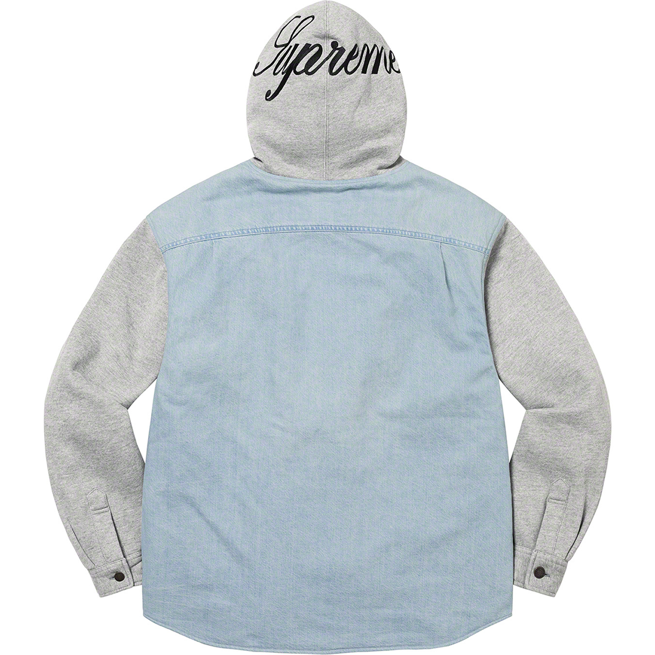 Fleece Hooded Denim Shirt - fall winter 2022 - Supreme