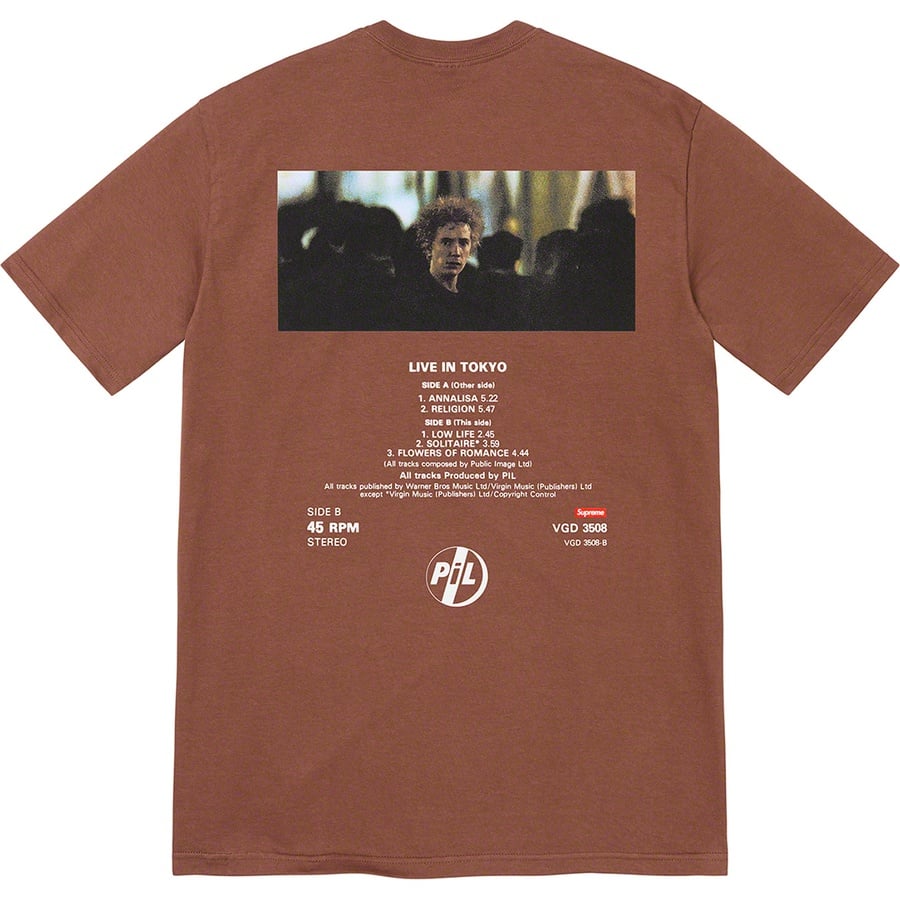 Details on PiL Live In Tokyo Tee Brown from fall winter
                                                    2022 (Price is $48)