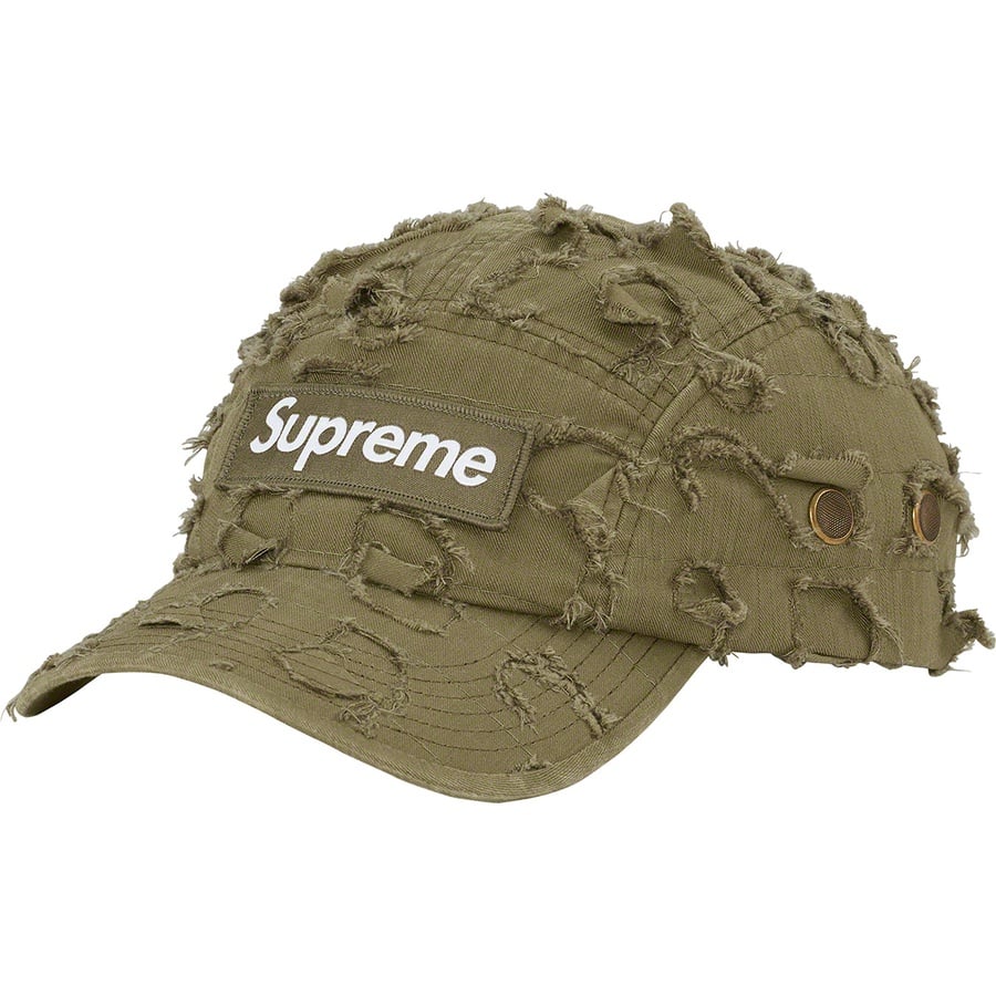 Details on Supreme Griffin Camp Cap Light Olive from fall winter
                                                    2022 (Price is $58)