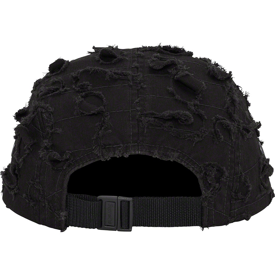 Details on Supreme Griffin Camp Cap Black from fall winter 2022 (Price is $58)