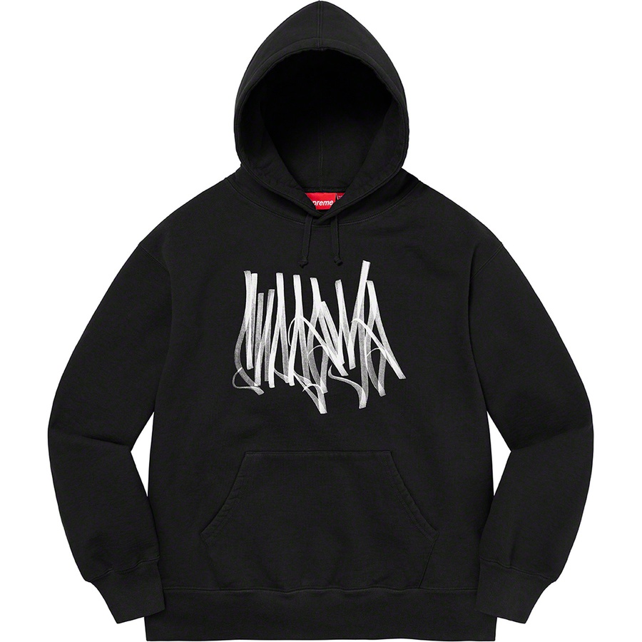 Details on Tag Hooded Sweatshirt Black from fall winter 2022 (Price is $158)