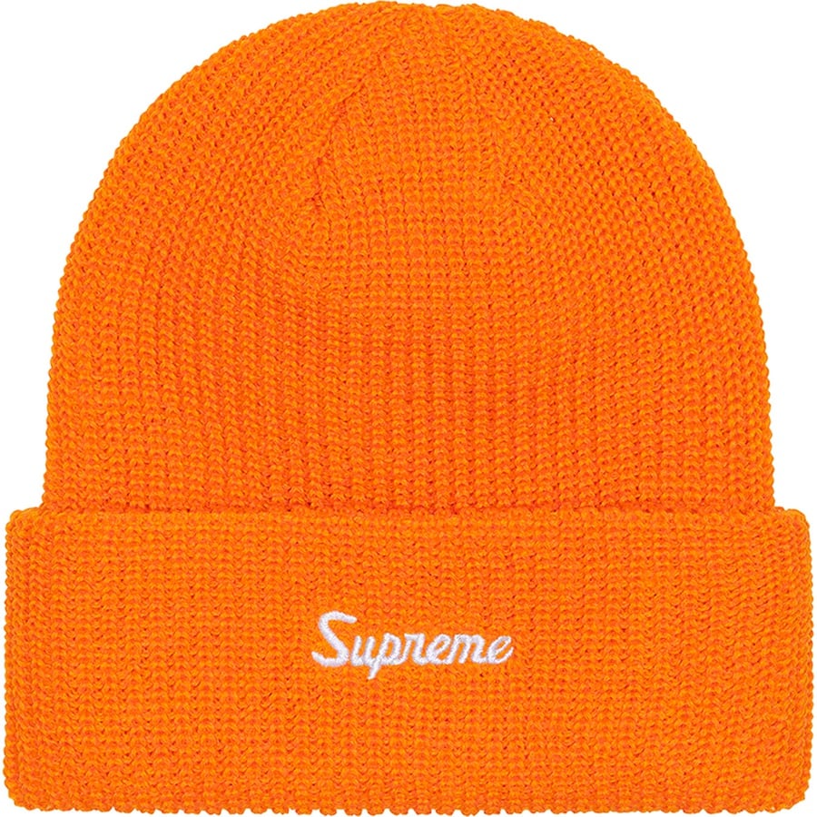 Details on Loose Gauge Beanie Orange from fall winter 2022 (Price is $38)