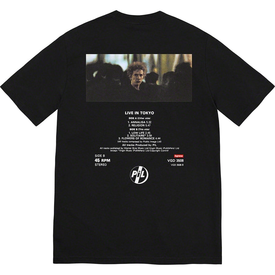 Details on PiL Live In Tokyo Tee Black from fall winter
                                                    2022 (Price is $48)