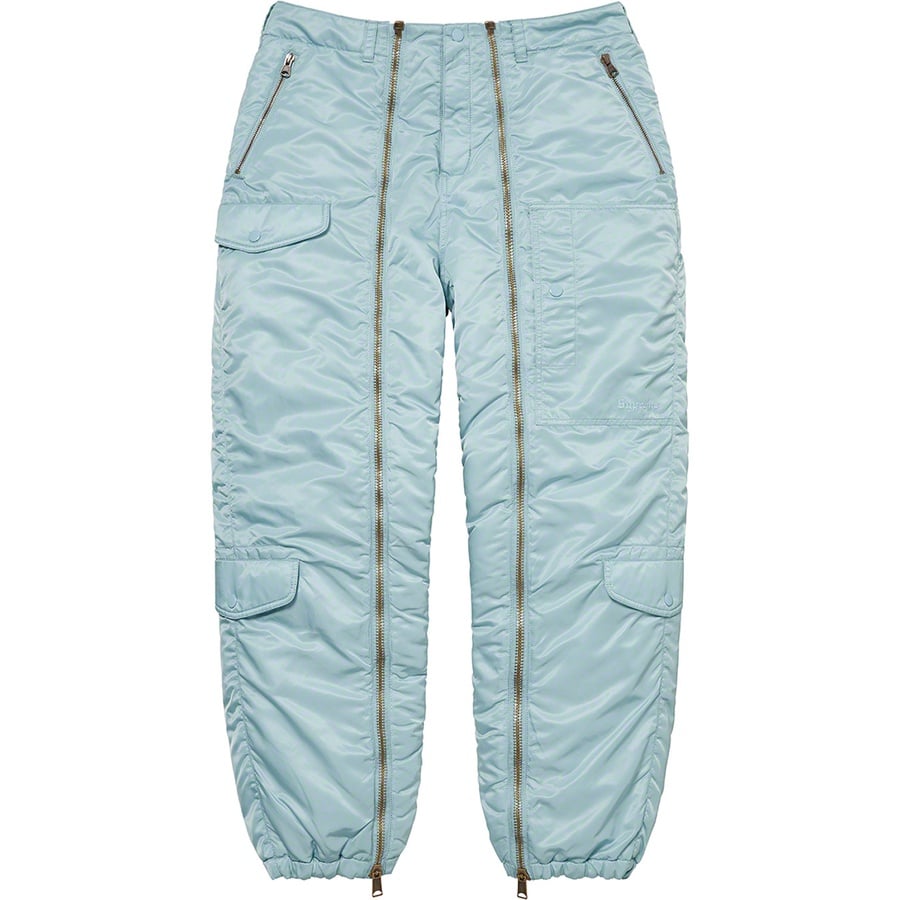 Details on Nylon Flight Pant Light Blue from fall winter
                                                    2022 (Price is $298)