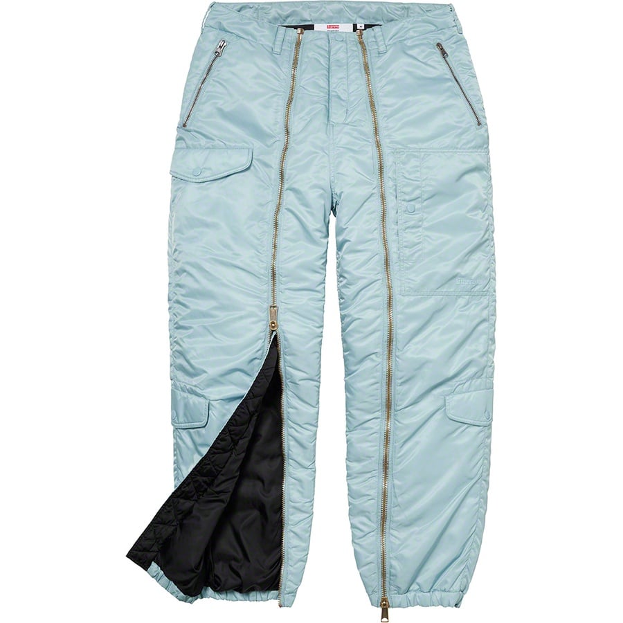 Details on Nylon Flight Pant Light Blue from fall winter
                                                    2022 (Price is $298)