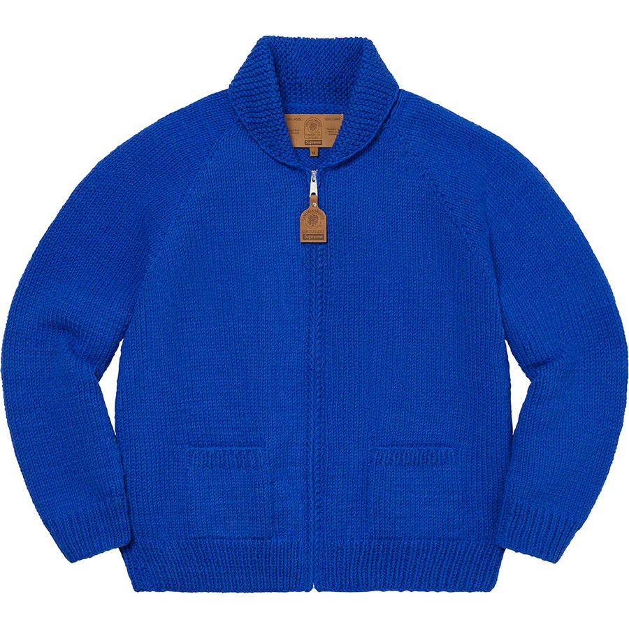 Details on Box Logo Cowichan Sweater Royal from fall winter
                                                    2022 (Price is $498)