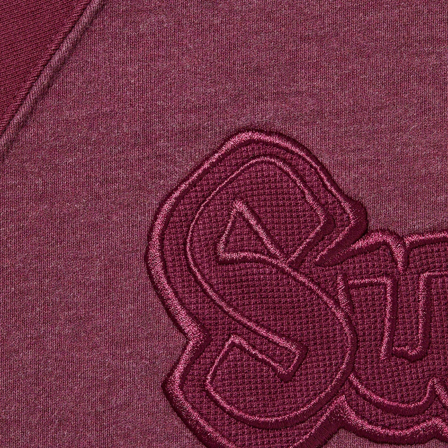 Supreme Gonz Appliqué Zip Up Hooded Sweatshirt (FW22) - Burgundy - $168