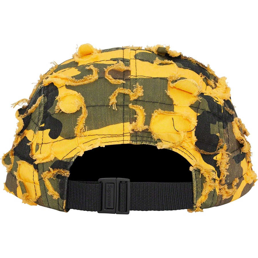 Details on Supreme Griffin Camp Cap Yellow Camo from fall winter
                                                    2022 (Price is $58)