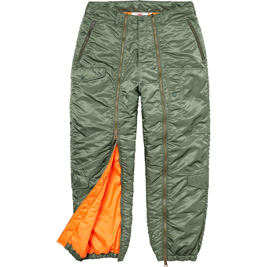 Details on Nylon Flight Pant Olive from fall winter
                                                    2022 (Price is $298)