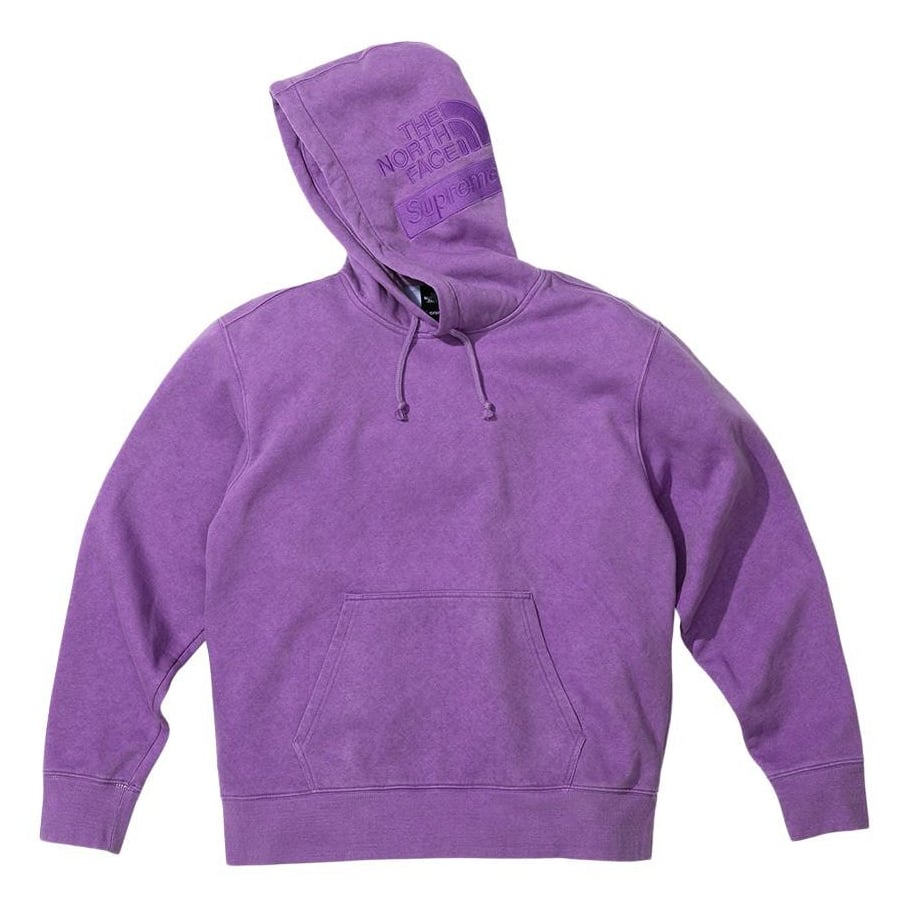 Details on Supreme The North Face Pigment Printed Hooded Sweatshirt  from fall winter
                                                    2022 (Price is $138)